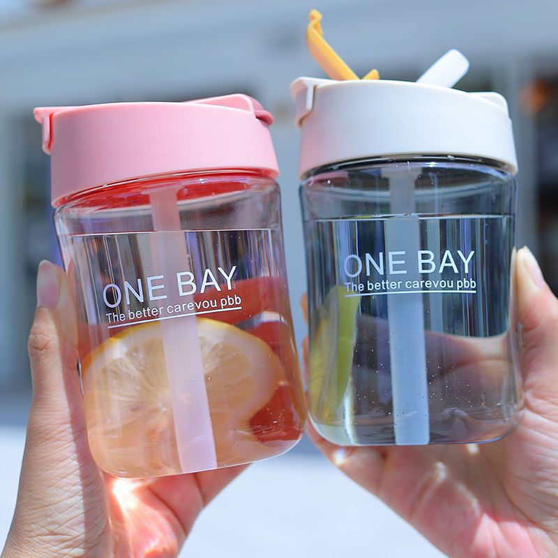 【COD】450ML Tumbler Botol Minum Aesthetic/ Botol Air Minum Kantor/Tumbler Botol Minum Aesthetic/Gelas Thermos Kopi /Sekolah BPA Free