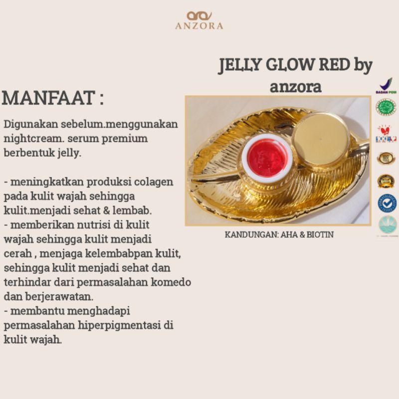 anzora jelly red - anzora jelly glowing - anzora red jelly - anzora red jelly glowing - jelly red anzora - jelly red anzora skincare