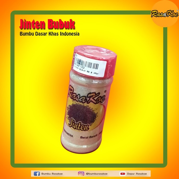 

favorit] Bumbu Dasar RasaKoe JINTEN BUBUK / Cumin Powder