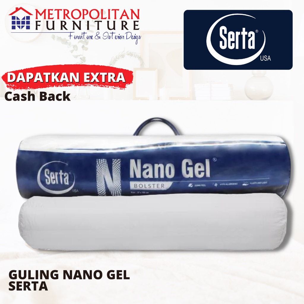 Guling SERTA Nano Gel Bolster alternatif Bulu Angsa Goose Down Hypoallergenic