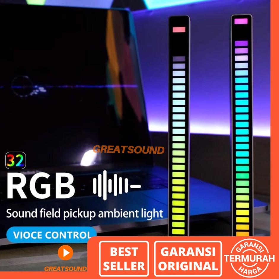 Grosir Resmi Lampu RGB Musik RGB Bar Strip Audio Indicator Lampu RGB Strip Lampu LED RGB Lampu Audio