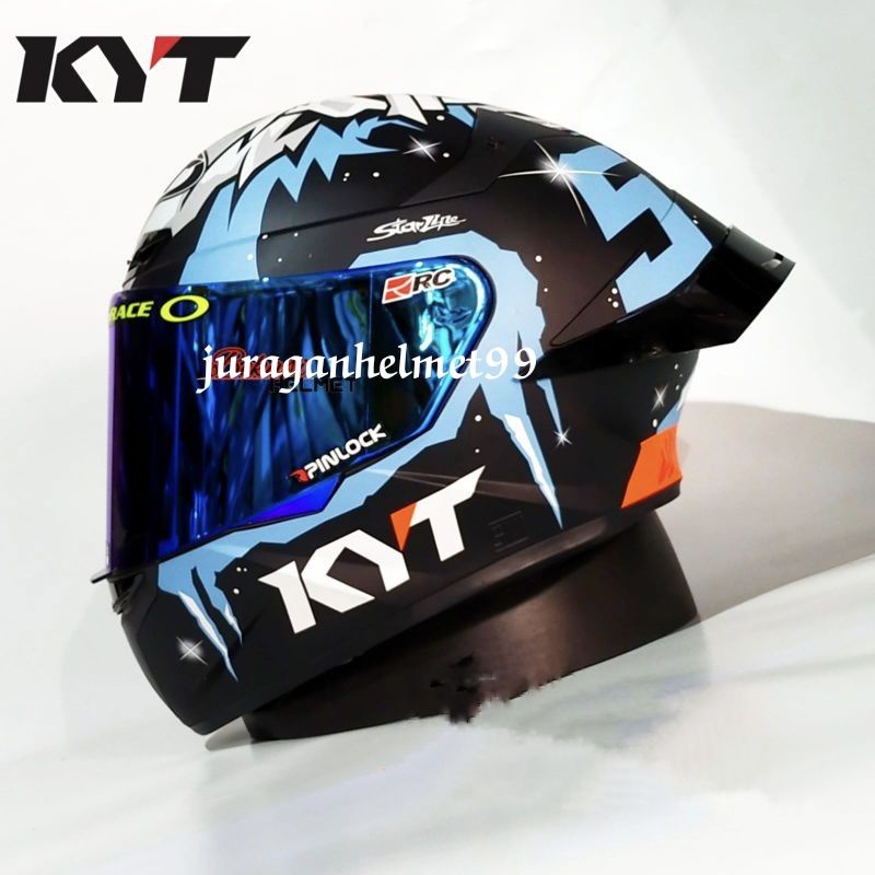 Helm Full face KYT TT Course Masia Winter Paket Ganteng