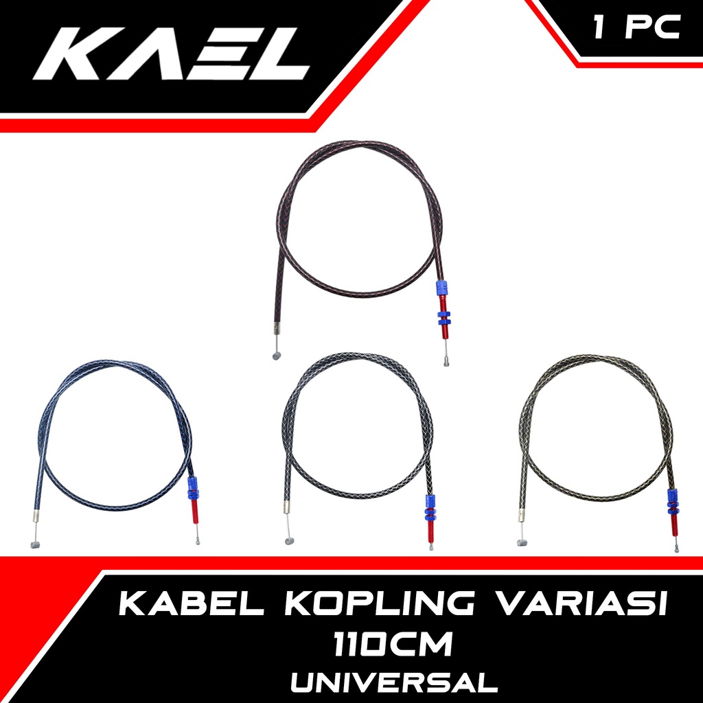 Kabel Kopling Variasi 110 cm Universal Vixion R15 R25 Byson Supra GTR MX King New Old Satria 2 Tak FU RX King R15 Xabre dll Garis Kawat Tali Kupling