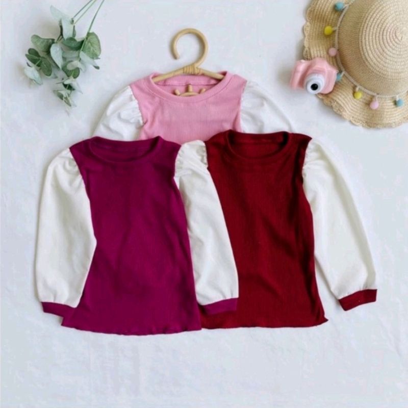 Alysa Long Sleeve 1-4 Tahun Blouse Anak Perempuan