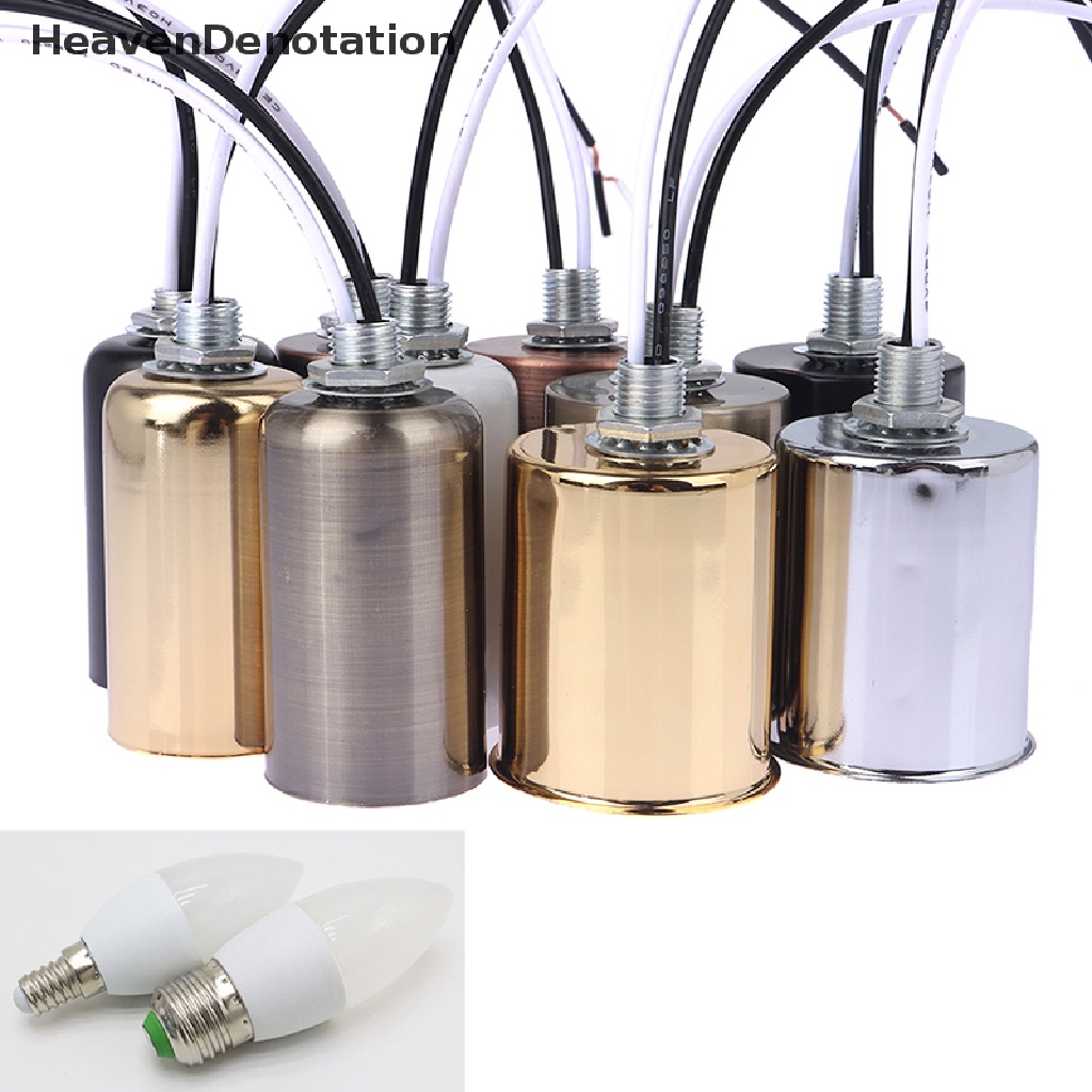 [HeavenDenotation] E27 E14 Ceramic Screw Light Base Led Filament lamp Holder Lampu Led Indoor Part HDV