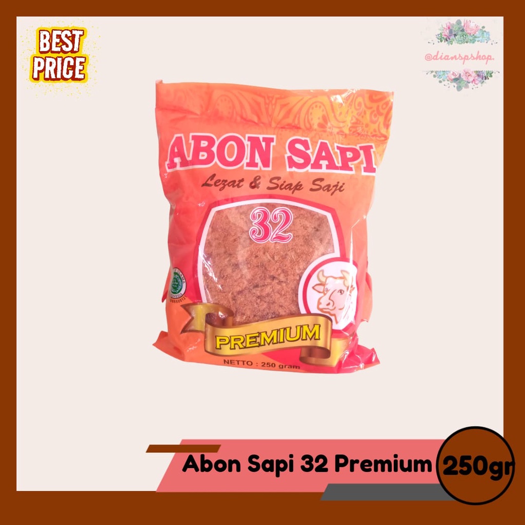 

Abon Sapi Premium 32 250gr Murah dan terlaris || dianspshop