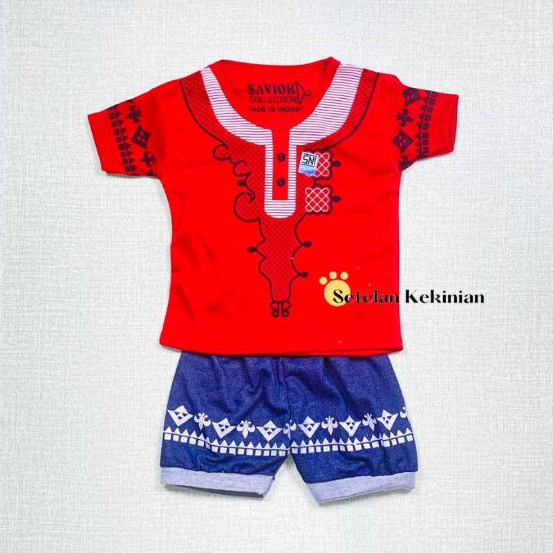 [GRATIS PECI] Baju Bayi Kokoh Muslim Idul Raya 0-12bulan Ecer Kasual Setelan Anak Cowok Keren Trendy Bisa COD Halus Kekinian Kasual Anak Cowok