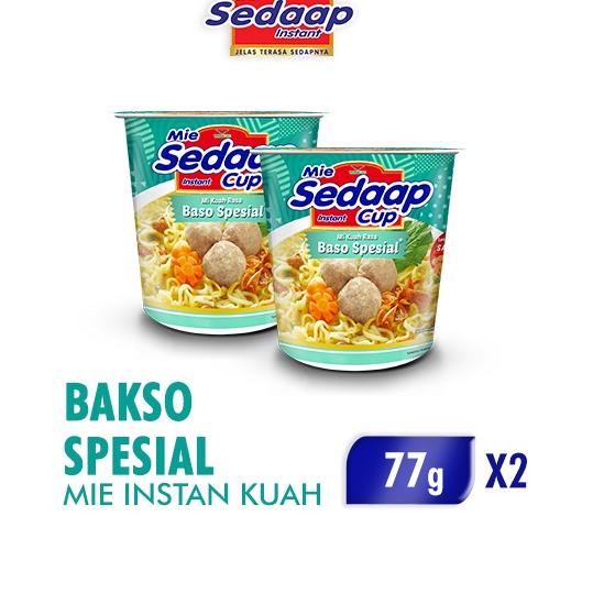

✨MEGA ⚡ALE✨ Mie Sedaap Instan Cup Bakso Spesial 77 gr