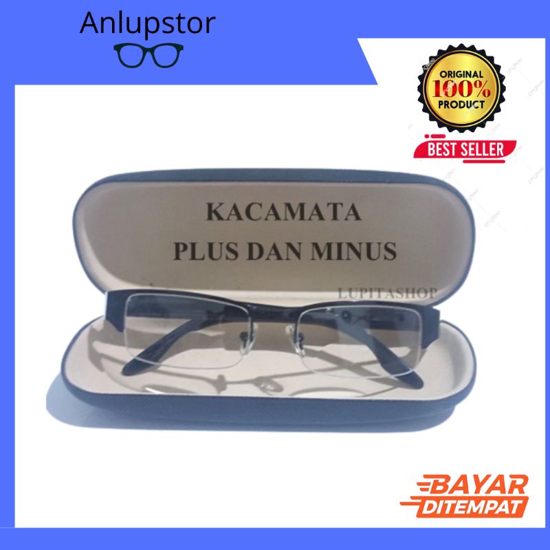 KACAMATA PLUS/KACAMATA MINUS FRAME GANTUNG PRIA DAN WANITA