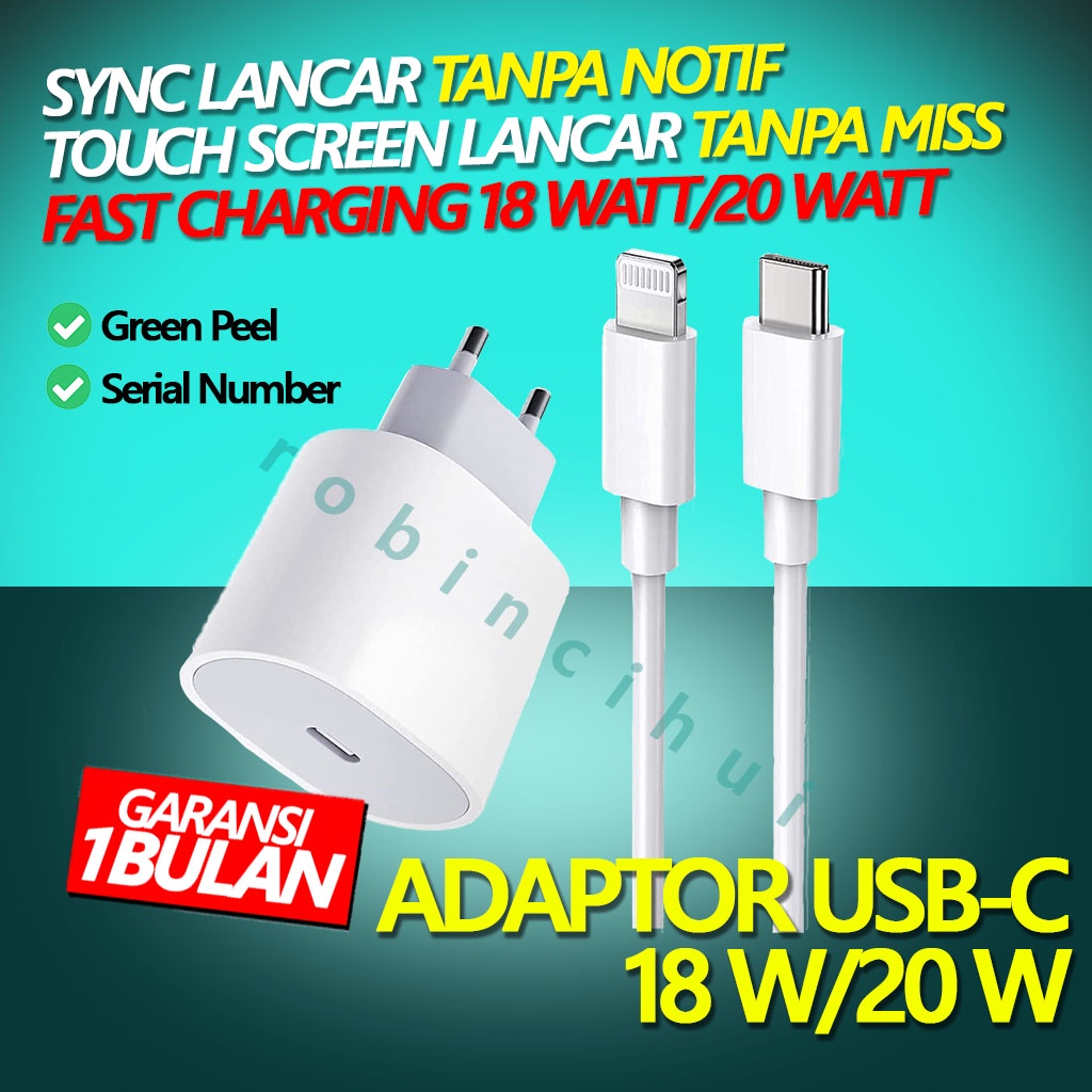 KABEL USB C to IPN + ADAPTOR (1 PAKET) 18w, 20w FAST CHARGING / ADAPTOR IPN 18 Watt, 20 Watt FAST CHARGING USB C / CHARGER IPN 18 Watt / 20 Watt FAST CHARGING USB C/ - Adapter IPN - kepala Charger IPN - Kabel IPN - Kabel Data IPN - Lightning IPN - Cas IPN