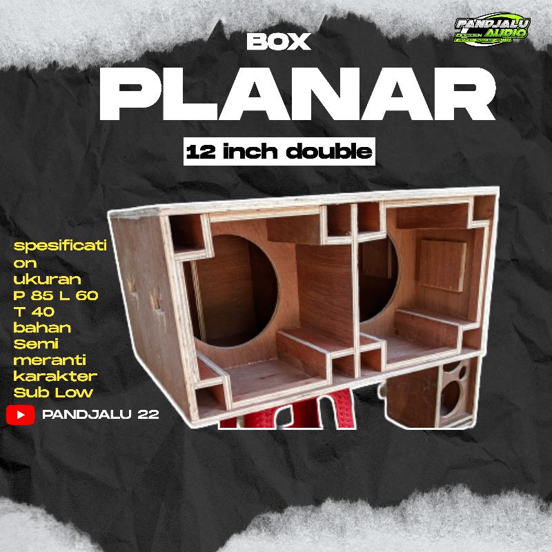 box speaker model planar 12 inch double