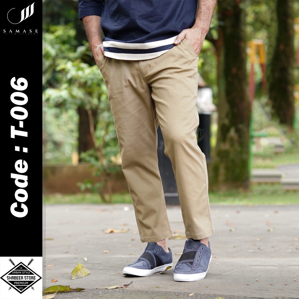 SAMASE Original Celana Sirwal Pocket Basic T006 Formal Kantor