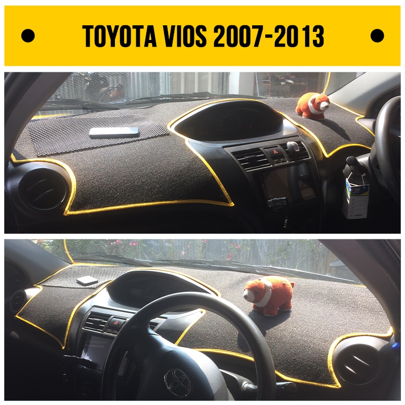 BELI 1 DAPAT 4 | Cover Dashboard Mobil SEDAN TOYOTA VIOS LIMO GEN 2 2007-2013 Pelindung Dasbor - Ala