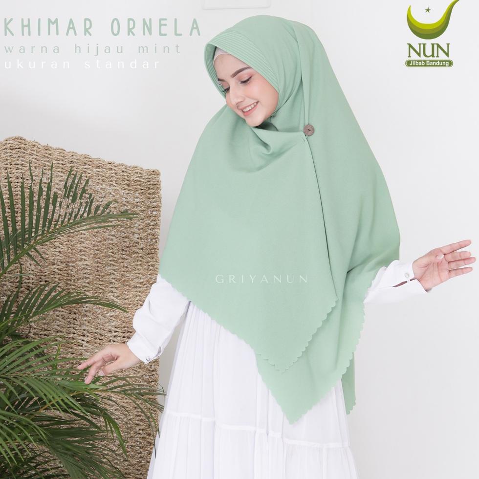 LANGSUNG ORDER (ETALASE 1) Jilbab Ornela ORI NUN JILBAB/ jilbab instan / kerudung instan / kerudung 
