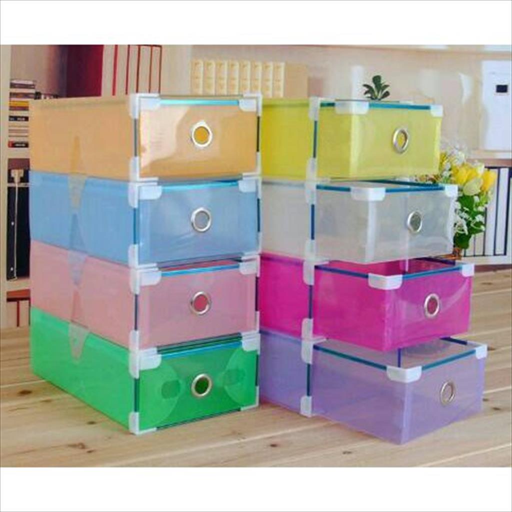 YA 243 - Shoes Box Transparan Tebal Murah