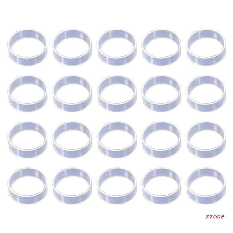 Zzz Cincin Pelindung Tak Terlihat Untuk PS5/PS4/Switch PRO Silikon Elastis Joystick Guard Rings 20Pcs Cover Ultra-Tipis