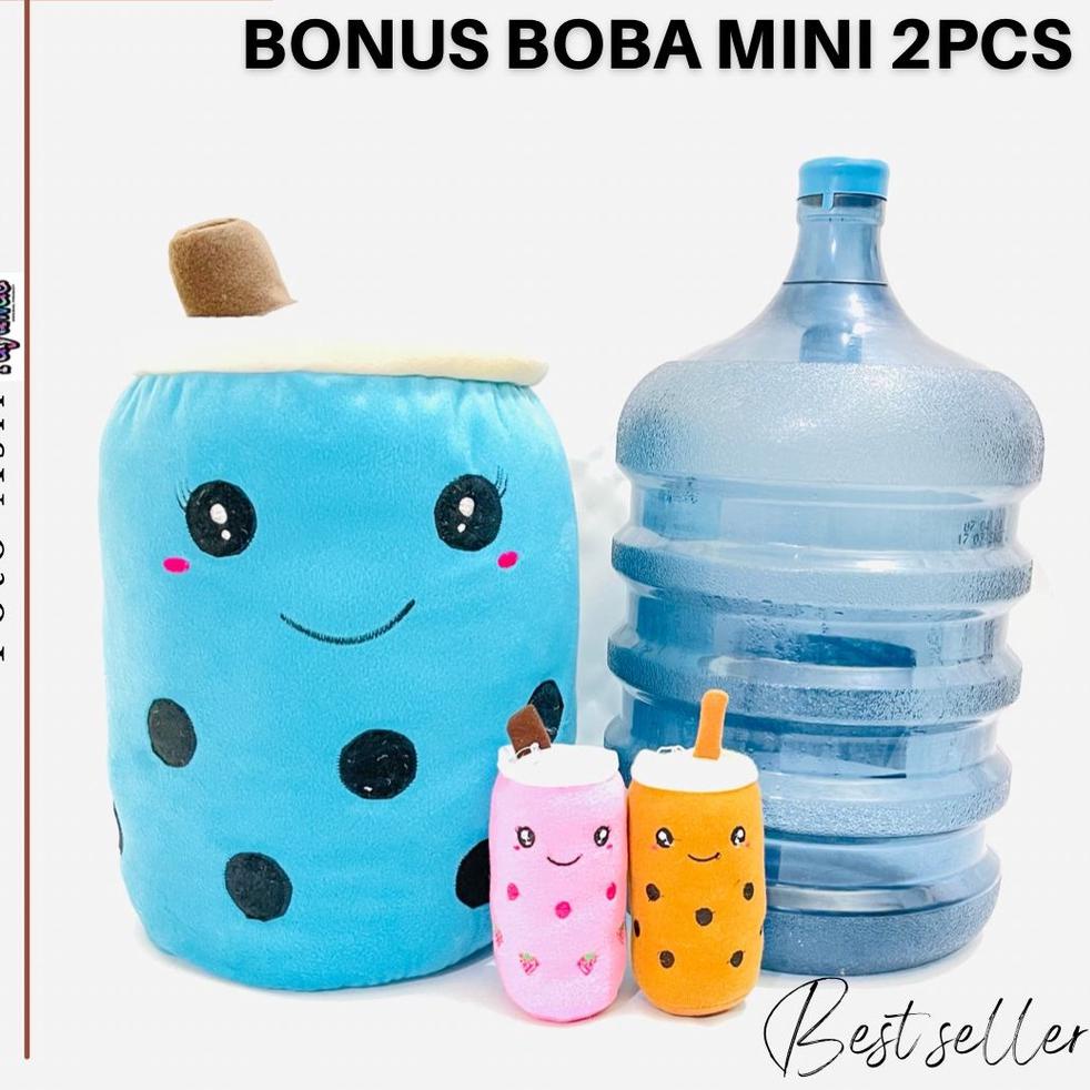 PALING DICARI Boneka Boba Jumbo Besar Bonus 2pcs Boneka Boba Mini Bahan Halus Isi Empuk Bahan Halus