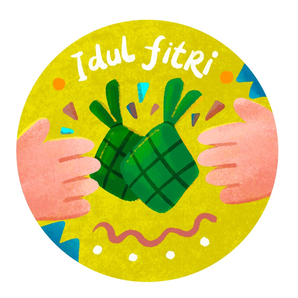 

(ISI 10 PCS) LURIQ STICKER LEBARAN / STIKER LABEL IDUL FITRI TOPLES KUE KERING HAMPERS - 2302