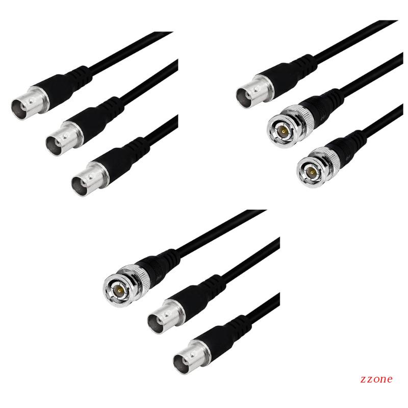 Zzz Female to Male Plug Extension Garis Coaxial BNC Male to Female/Female to Female BNC 1sampai2 Konektor Cord Splitter Wi