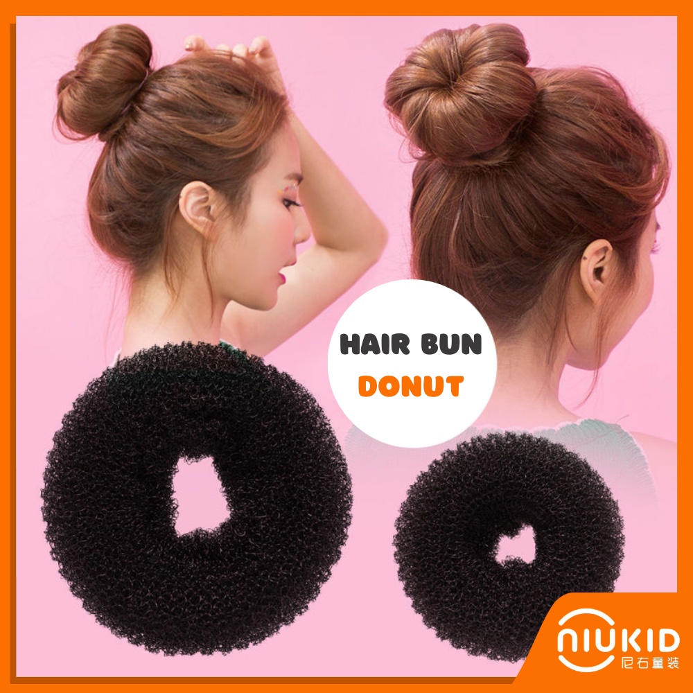 NIUKID HAIR BUN DONUT RAMBUT SANGGUL CEPOL DONAT HAIR BUN 3 WARNA