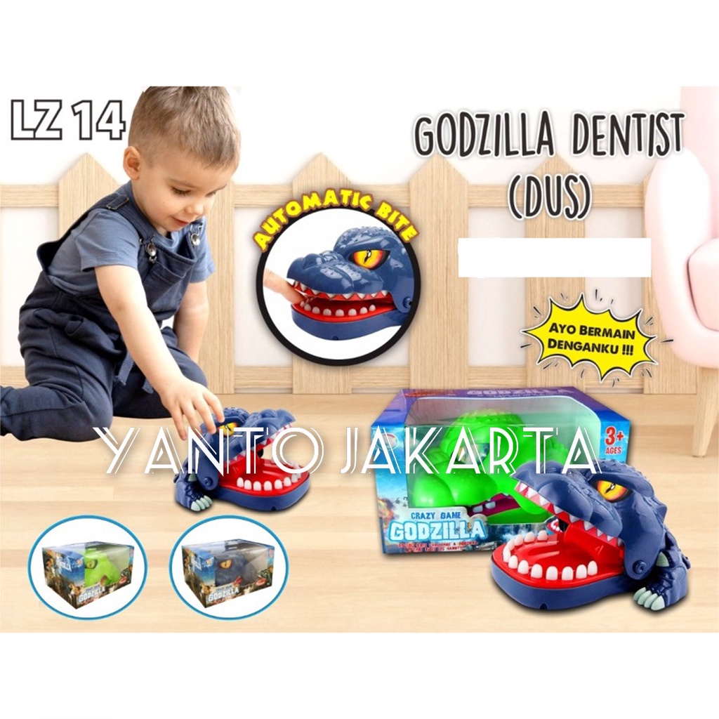 MAINAN ANAK GIGIT TANGAN GIGITAN GODZILLA