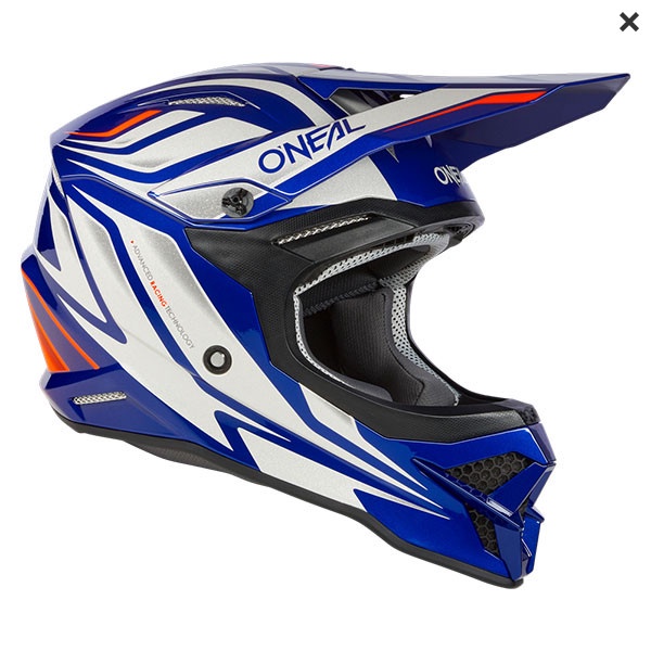 HELM ONEAL 3 SERIES VERTICAL V.23 HELMET - BLUE WHITE