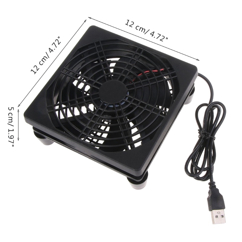 Bt Router Cooling Silent Fan Untuk Casing Komputer Pendingin CPU Tambang Pendingin Komputer