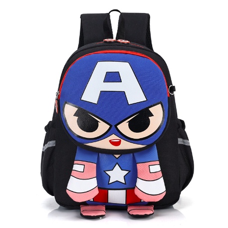 Amadela Story - TAS ANAK PAUD / TK /  TAS RANSEL ANAK SEKOLAH GLOW IN THE DARK TAS ANAK KARAKTER SPIDERMAN IRONMAN CAPTAIN AMERICA