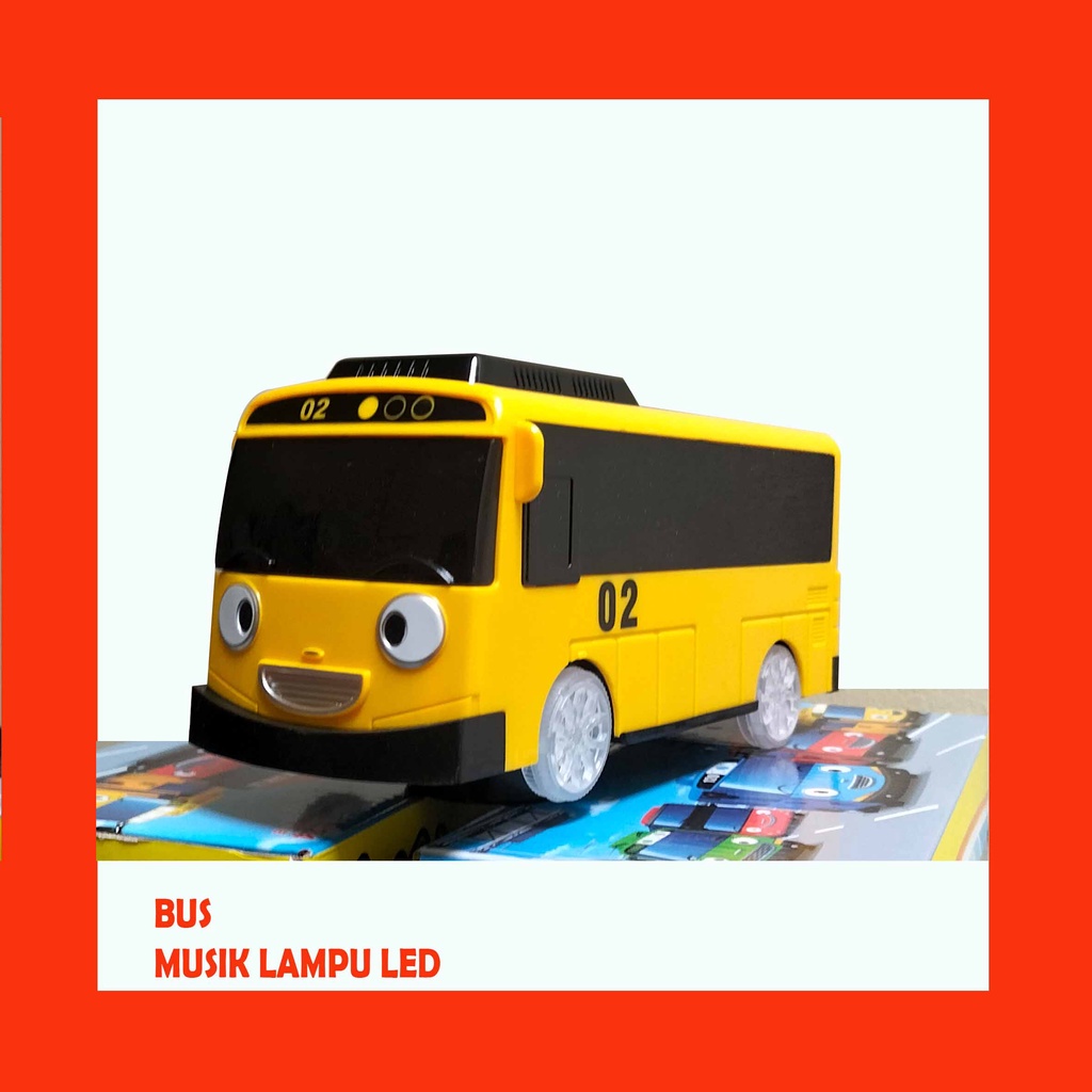 Mainan Anak Laki laki Bus Tayo Besar Mobilan Nyala Lampu LED