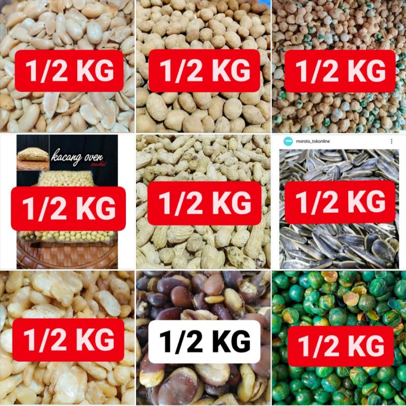 

TERLARIS 500g ANEKA KACANG LENGKAP | SNACK KILOAN