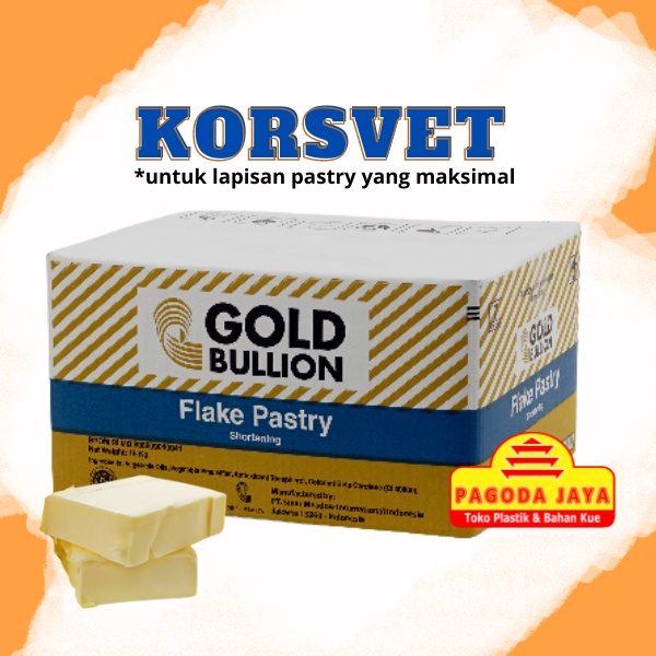 

Gold Bullion Flake Pastry 500 Gram/Korsvet Gold Bullion 500 Gram