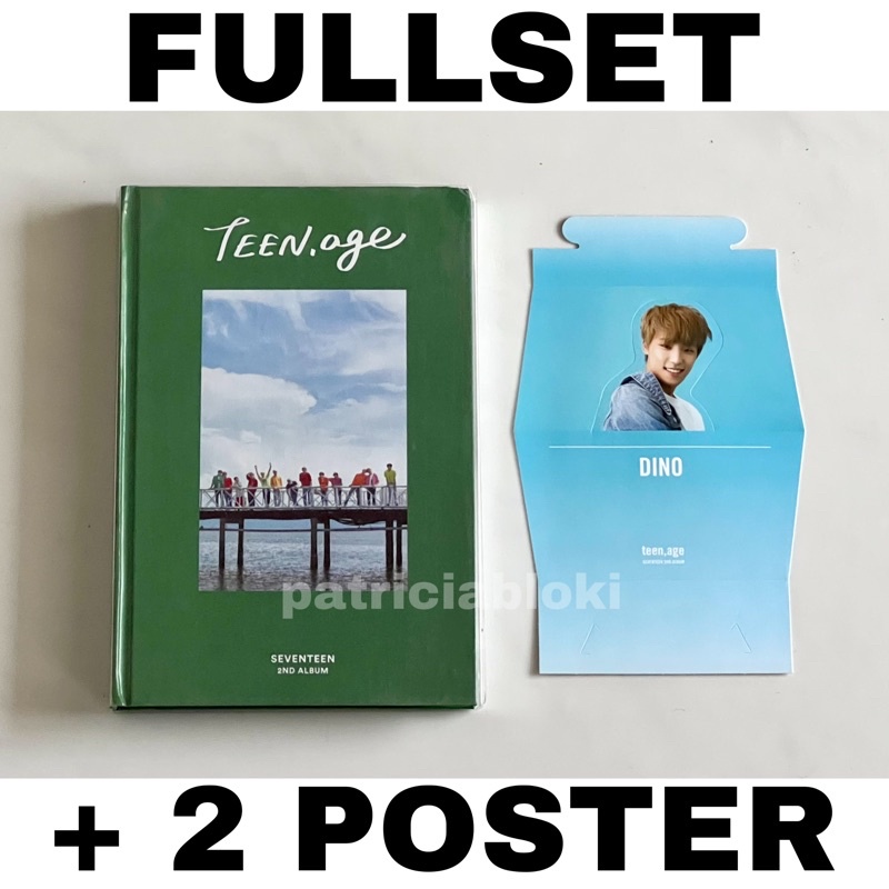 Fullset + Poster 2nd Album Seventeen Teen Age Green Ver Unsealed Batangas Preloved pc TA TeenAge Ora