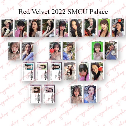 [READY / SET] REVE 2022 SMCU PALACE PHOTOCARD FAN MADE UNOFFICIAL YANGPASHOP RV JOY IRENE WENDY SEUL
