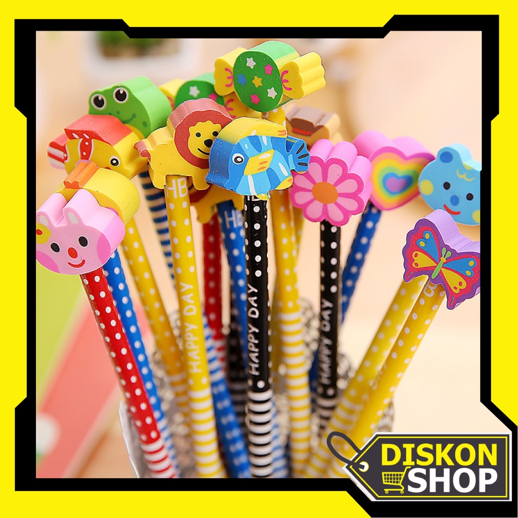 

Diskon Shop - S5691 Pensil Fancy Souvernir / Pensi Ada Penghapus Karakter Unik Lucu / Pensil Penghapus / Pensil Karakter + Penghapus Pensil Lucu