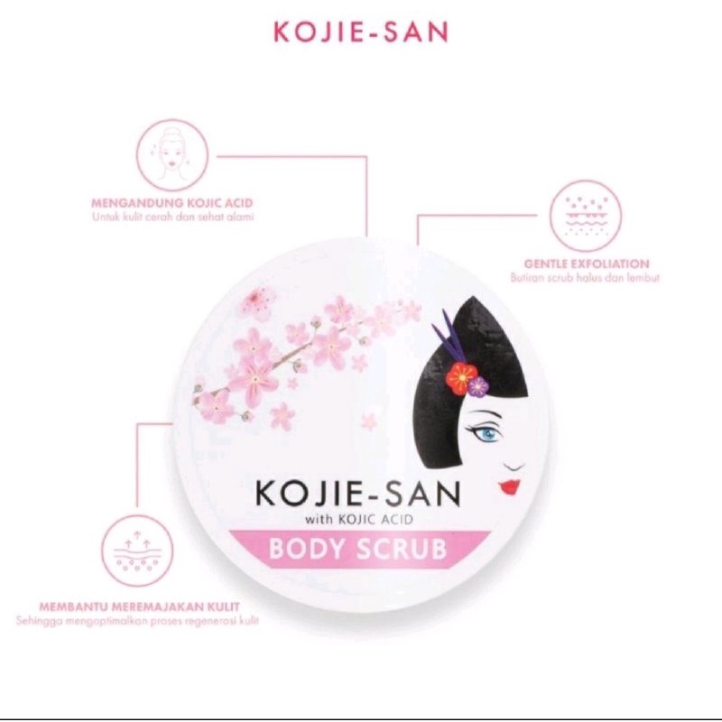 BODY SCRUB KOJIE SAN - LULUR BADAN - BODY BUTTER 250GR - BODY SCRUB