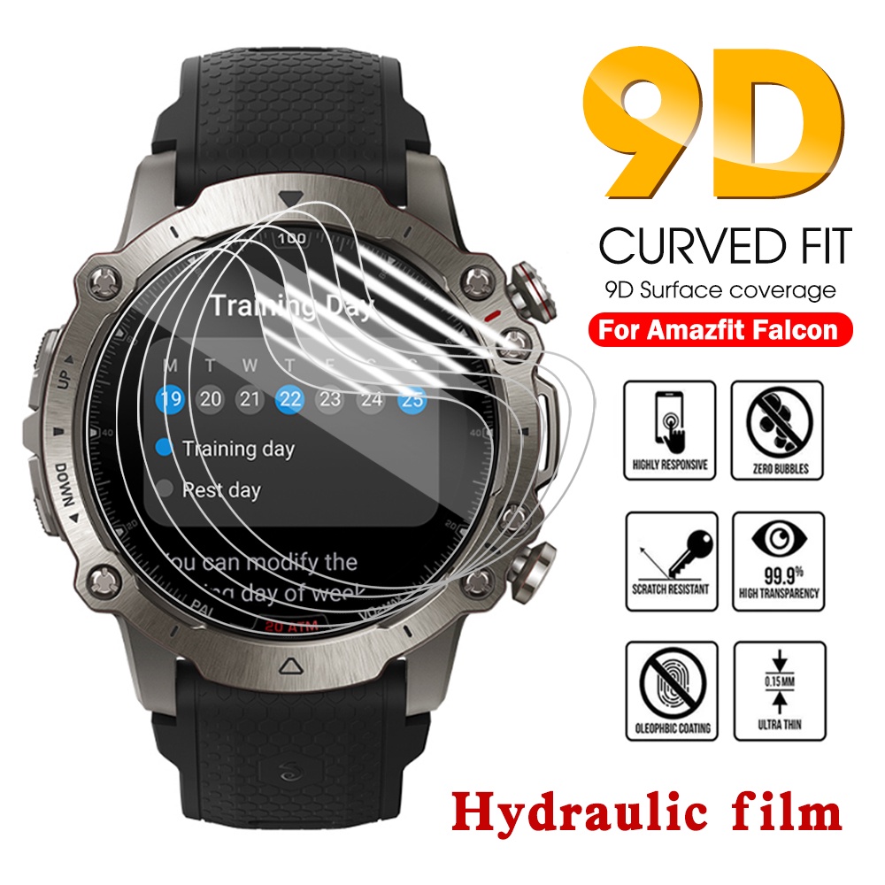 Untuk Huami Amazfit Falcon Smart Watch Aksesoris HD Bening Anti Gores Pelindung Layar Full Cover Lembut Hydrogel Film