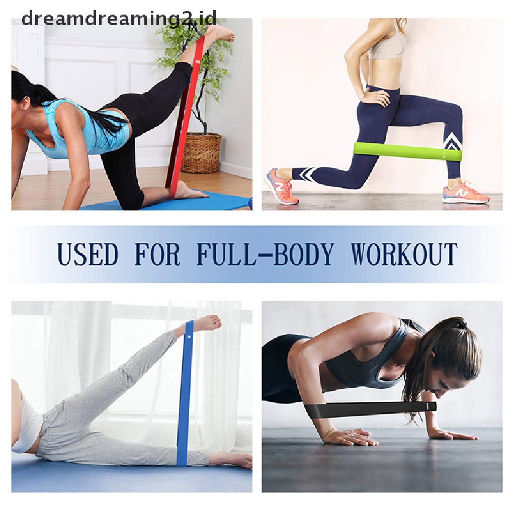 (dream) Resistance Loop Band Kekuatan Fitness Gym Latihan Yoga Workout Pull up.