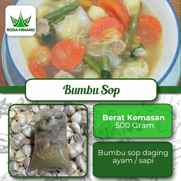 

Bumbu Sop Daging Sapi / Ayam Giling Basah Halus Bumbu Jadi - 500 Gram