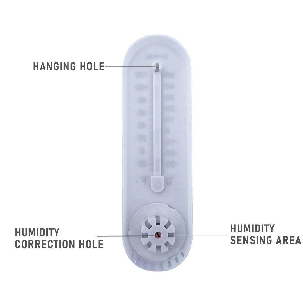 Lanfy Termometer Gantung Tempel Dinding Pengukur Suhu Elektronik Temperature Monitor Thermometer Hygrometer Humidity Gauge Humidity Meter Sensor Pengukur Suhu Kelembaban