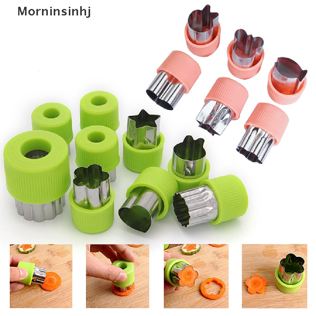 Mornin6/9pcs Alat Masak Stainless Steel Sayur Buah Cutg Gadget Dapur Set id