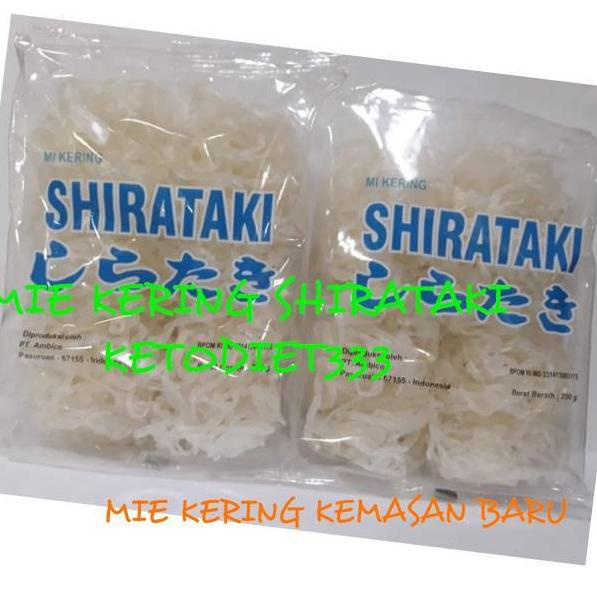 

Realpct Low Carbs Dry Shirataki 250gr isi 10keping Mie Shirataki Kering