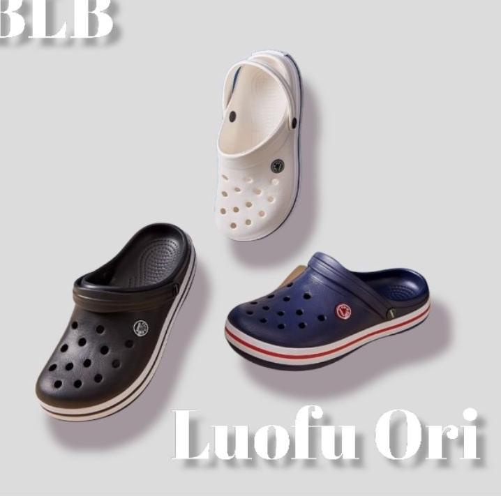 ✷ SANDAL SLIP ON BAIM POLOS LUOFU SANDAL SELOP UNISEK LUOFU TALI BELAKANG TRENDY SANDAL CEWEK COWOK 
