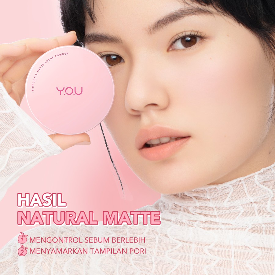 YOU Simplicity Perfect Matte Loose Powder - bedak tabur you makeups