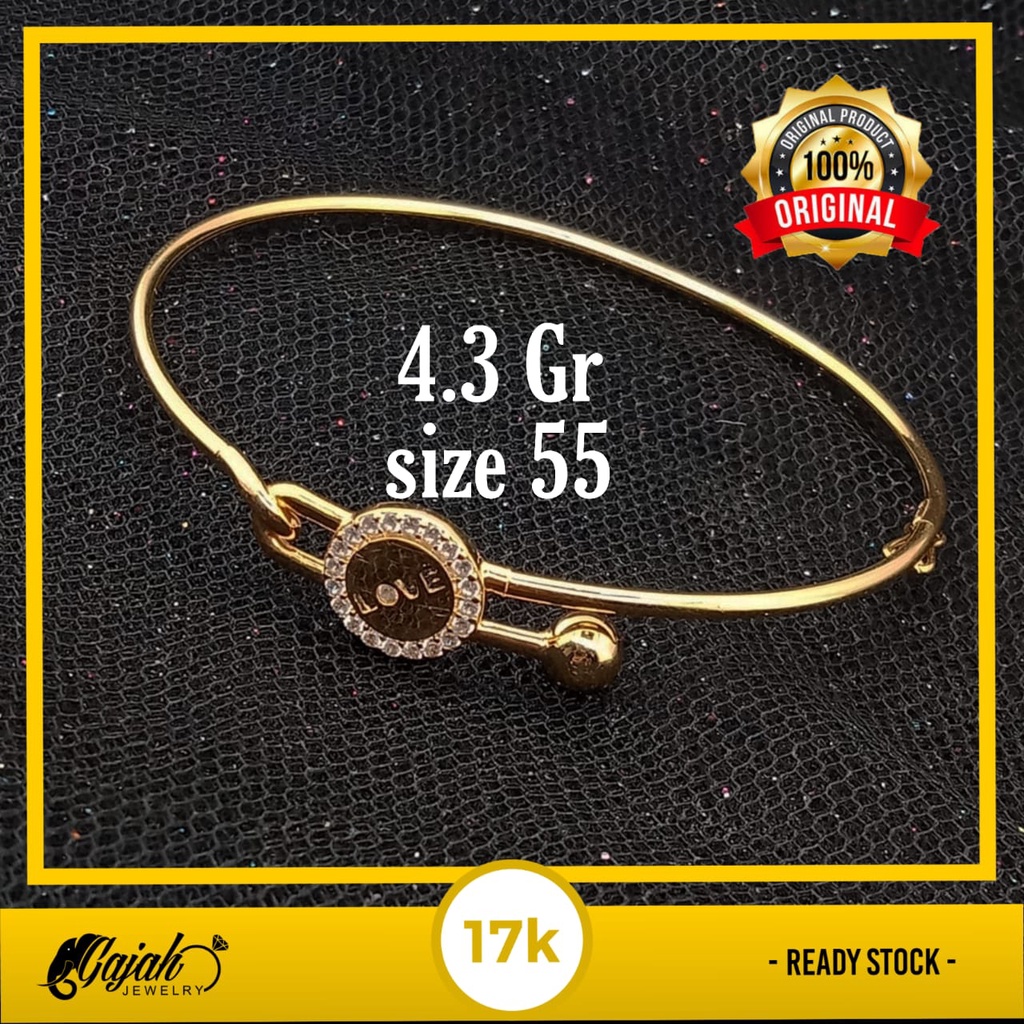 Gelang emas 17k - 4.3 gr kadar 750 - 4213