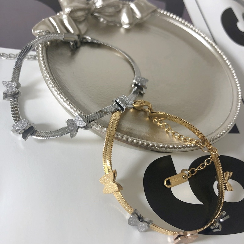 Gelang tangan gepeng lima kupu harga grosir bisa bayar di tempat