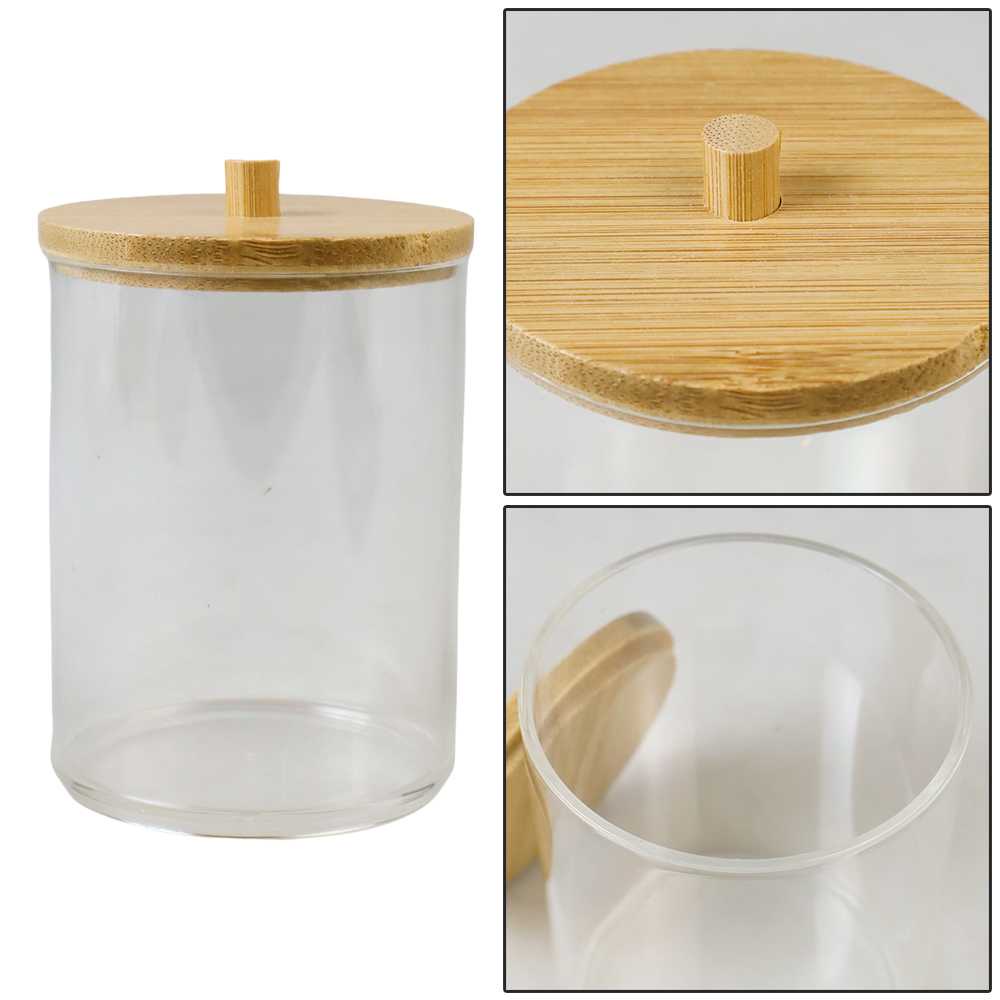(BISA COD) FTIHSHP Luckyfox Tempat Kapas Cotton Bud Toples Plastik Make Up Organizer - LF92