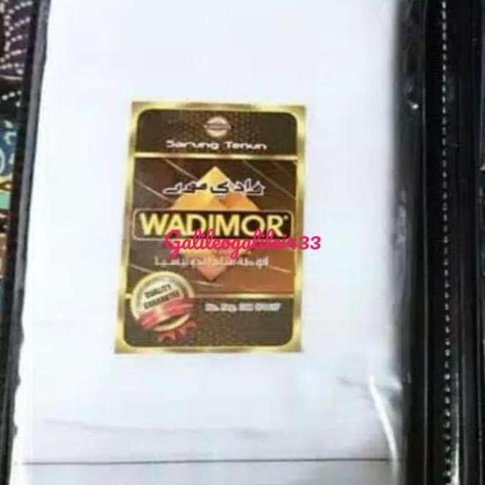 SARUNG WADIMOR HITAM & PUTIH POLOS SARUNG TENUN KAIN TENUN RH546654Y