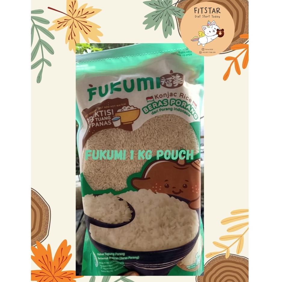 

❤[PROMO MURAH!!!]❤ Fukumi Konjac Rice Beras Porang Pouch 1 kg Halal MUI