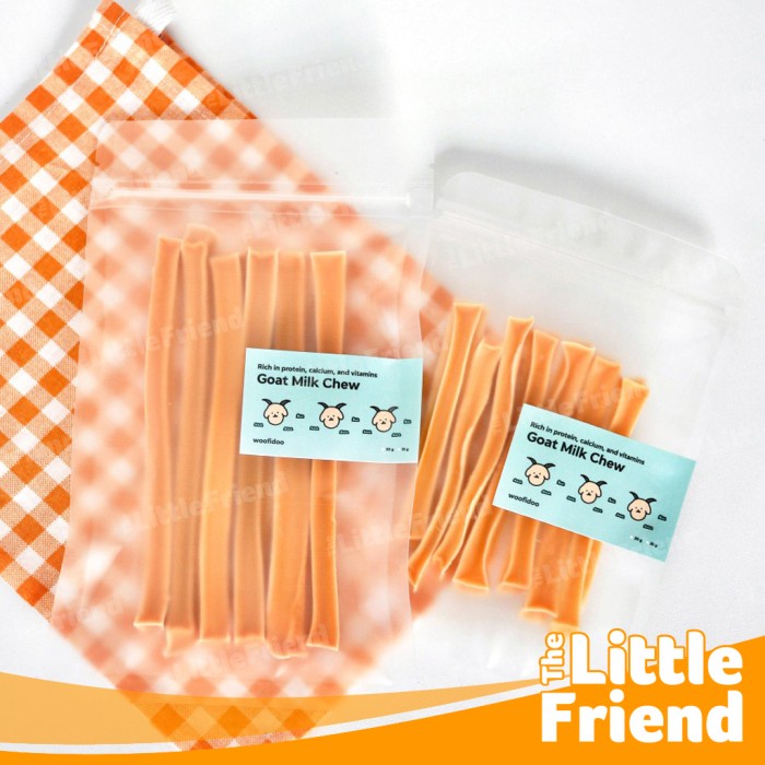 Snack Cemilan Anjing Kucing Goat Milk Cheese Chew Stick WOOFIDOO