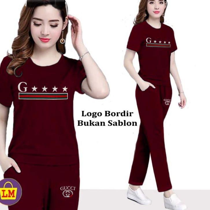 ➬ LM 64115 Setelan Enjoy Baju Setelan Training Lengan Pendek Jumbo XXL ➲